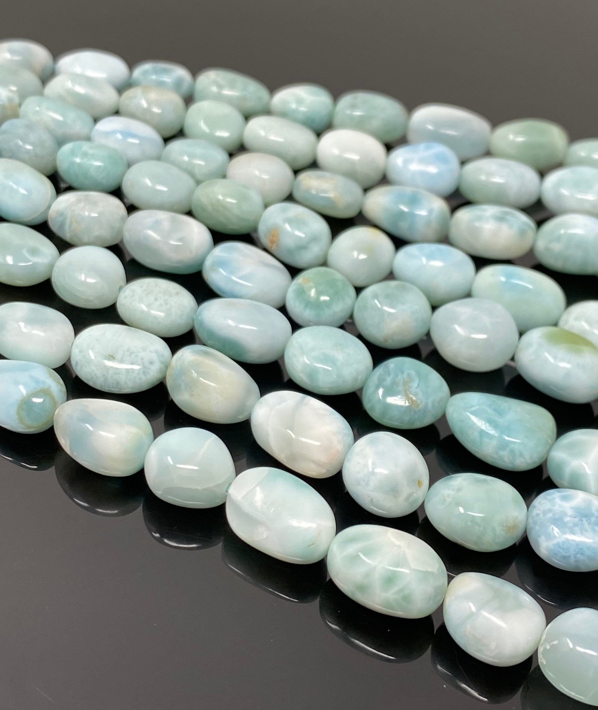 Larimar Beads, Gemstone Beads, Genuine Dominican Republic Larimar - Shop Cute Buys