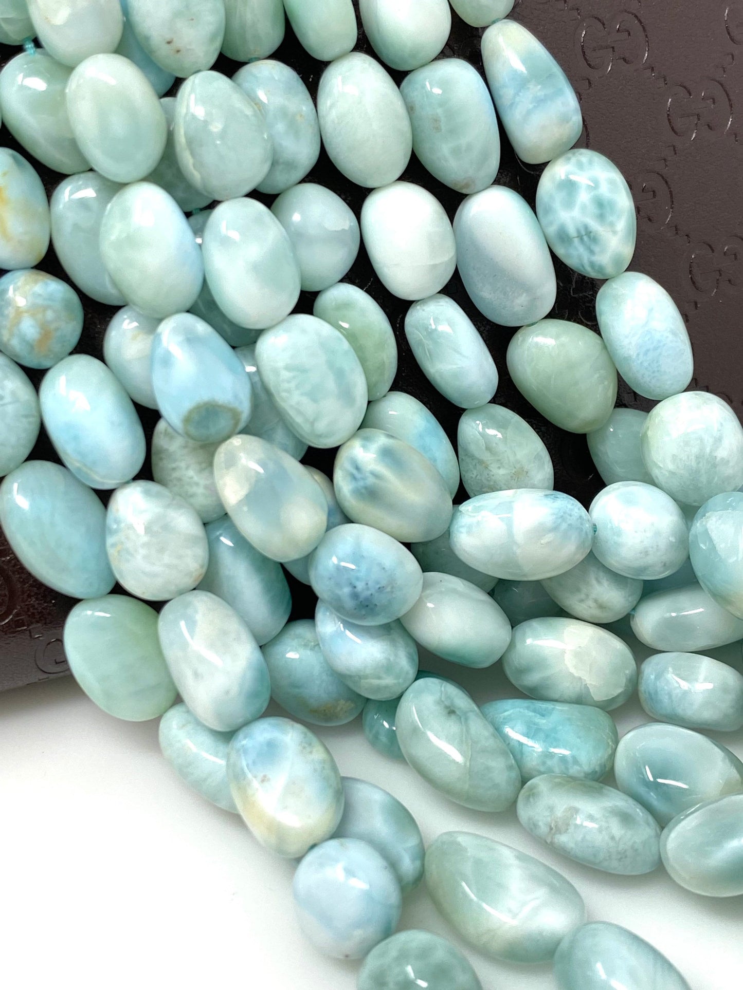 Larimar Beads, Gemstone Beads, Genuine Dominican Republic Larimar - Shop Cute Buys