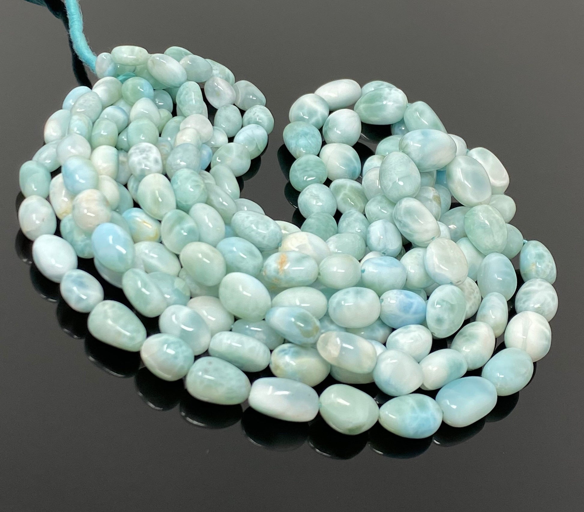 Larimar Beads, Gemstone Beads, Genuine Dominican Republic Larimar - Shop Cute Buys