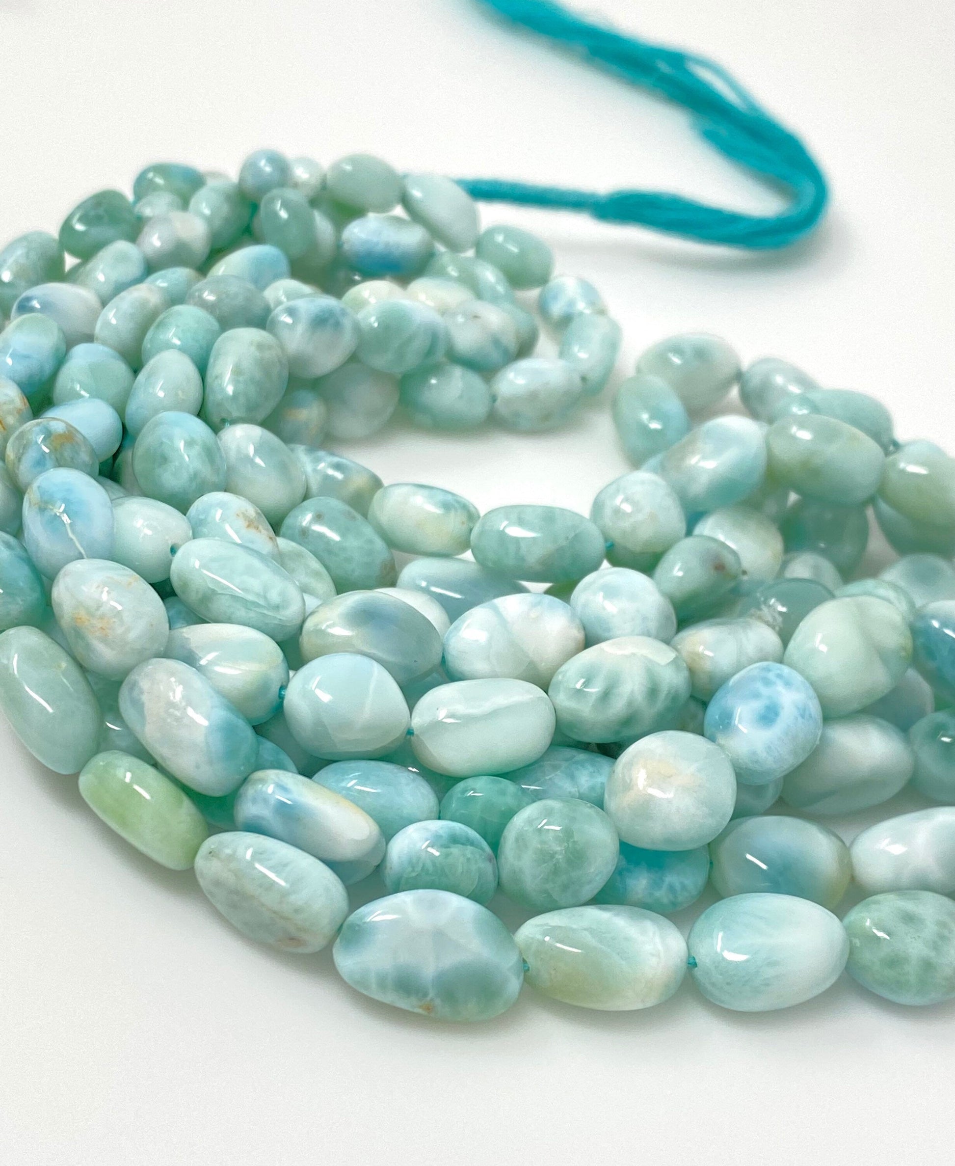 Larimar Beads, Gemstone Beads, Genuine Dominican Republic Larimar - Shop Cute Buys