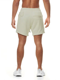 Sports Gym Shorts Men's Multi Pocket Hanging Towel Running Training Pants Cotton