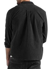 Long-sleeved shirt corduroy lapel button loose casual