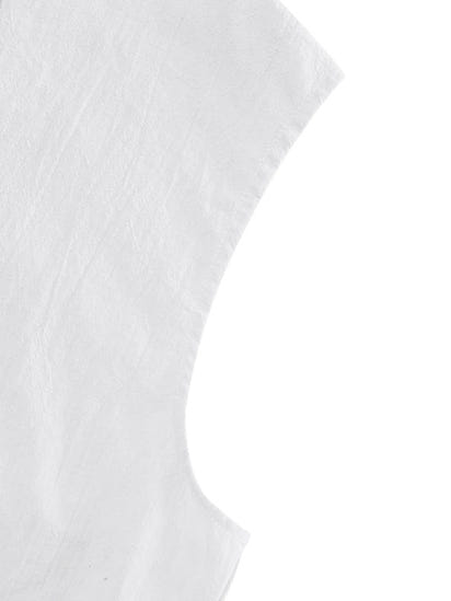 Men's Casual Sleeveless Waistcoat Shirt Linen Hooded Solid Color Breathable Loose Top