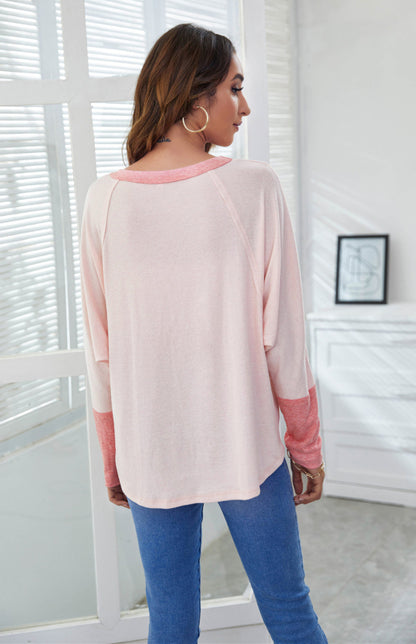 Women's Crewneck Casual Loose Doll Sleeve T-Shirt - Shop Cute Buys