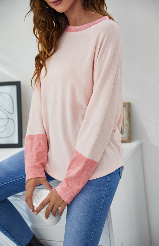 Women's Crewneck Casual Loose Doll Sleeve T-Shirt - Shop Cute Buys