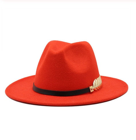 Special Felt Hat Men Fedora Hats with Belt Women Vintage Trilby Caps Wool Fedora Warm Jazz Hat Chapeau Femme feutre Panaman hat - Shop Cute Buys