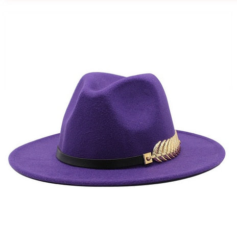 Special Felt Hat Men Fedora Hats with Belt Women Vintage Trilby Caps Wool Fedora Warm Jazz Hat Chapeau Femme feutre Panaman hat - Shop Cute Buys