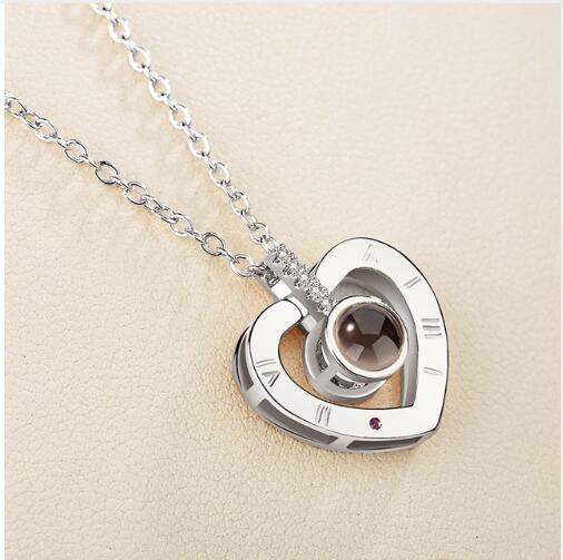 Lover Necklaces I love You in 100 Language Rose gold Pendant - Shop Cute Buys