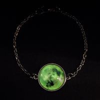 Birth Moon Bracelet Glow In The Dark Moon Phase  Chain Bracelet Glowing Birthday Moon Jewelry Lunar Phase Bracelets Charm Jewelr - Shop Cute Buys