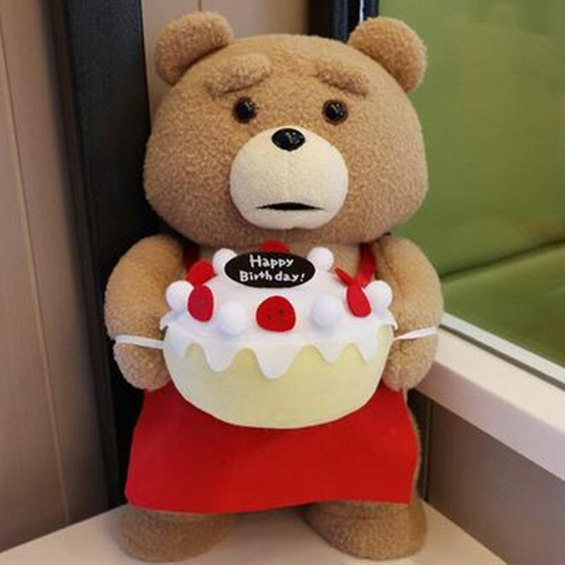 8 styles Movie Teddy Bear Ted 2 Plush Toys In Apron Soft Stuffed Animals Plush 17in A birthday present for a good friend - Shop Cute Buys