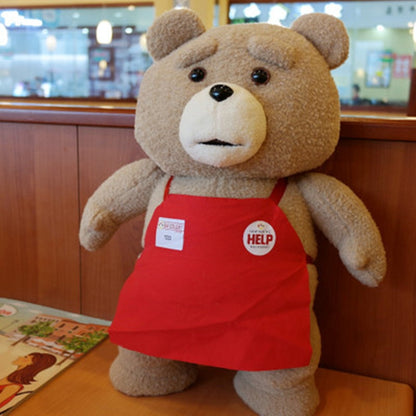 8 styles Movie Teddy Bear Ted 2 Plush Toys In Apron Soft Stuffed Animals Plush 17in A birthday present for a good friend - Shop Cute Buys