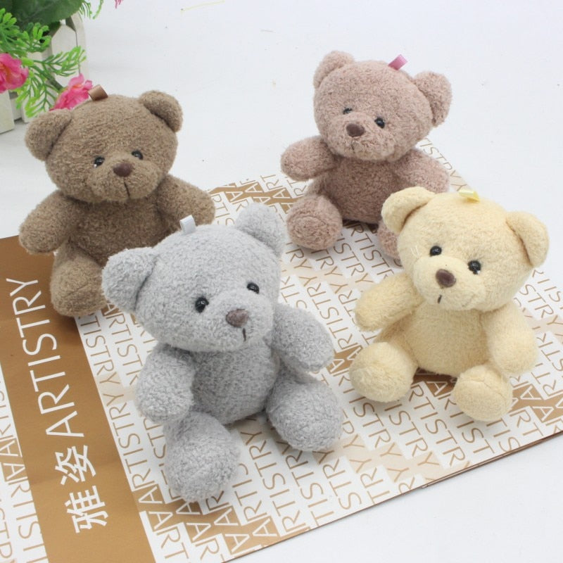 1pc 3in Cute Patch Bear Plush Toys Stuffed Teddy Bear Soft Toy Bear Wedding Gifts Baby Toy Birthday Gift Christmas Brinquedos - Shop Cute Buys