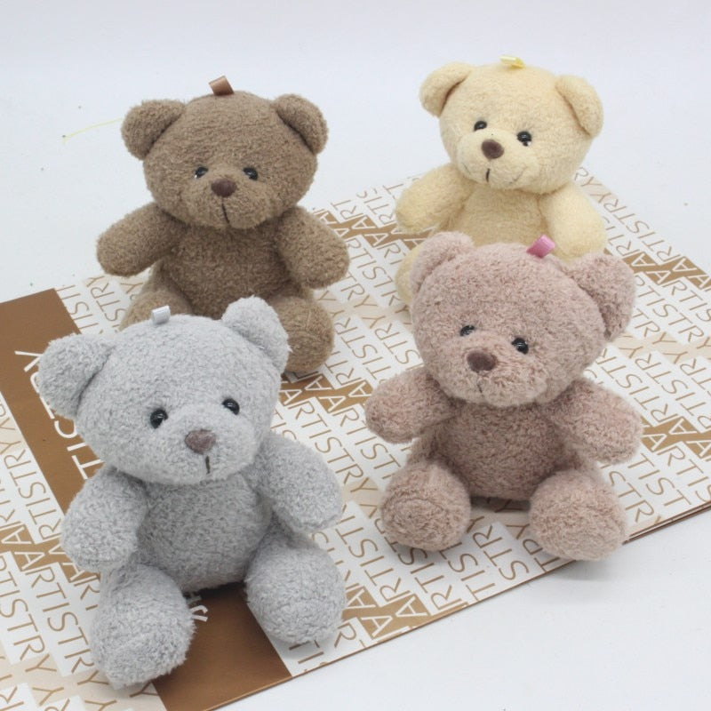 1pc 3in Cute Patch Bear Plush Toys Stuffed Teddy Bear Soft Toy Bear Wedding Gifts Baby Toy Birthday Gift Christmas Brinquedos - Shop Cute Buys