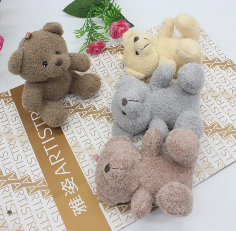 1pc 3in Cute Patch Bear Plush Toys Stuffed Teddy Bear Soft Toy Bear Wedding Gifts Baby Toy Birthday Gift Christmas Brinquedos - Shop Cute Buys